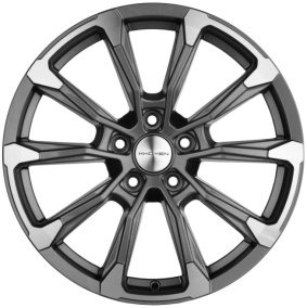 Диски Khomen Wheels KHW1808 (Tugella/Jaguar XF/F-Pace) Gray-FP